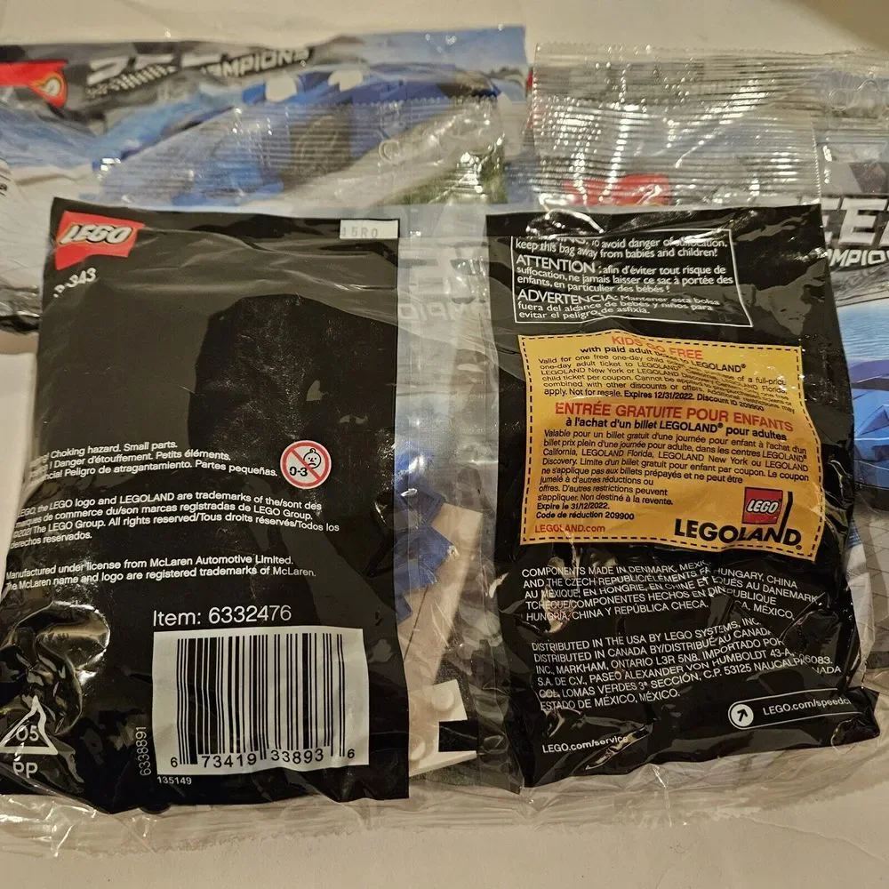 4 Nos LEGO Speed Champions McLaren Elva 30343 Sealed Set Of 4 Building‎ Toy